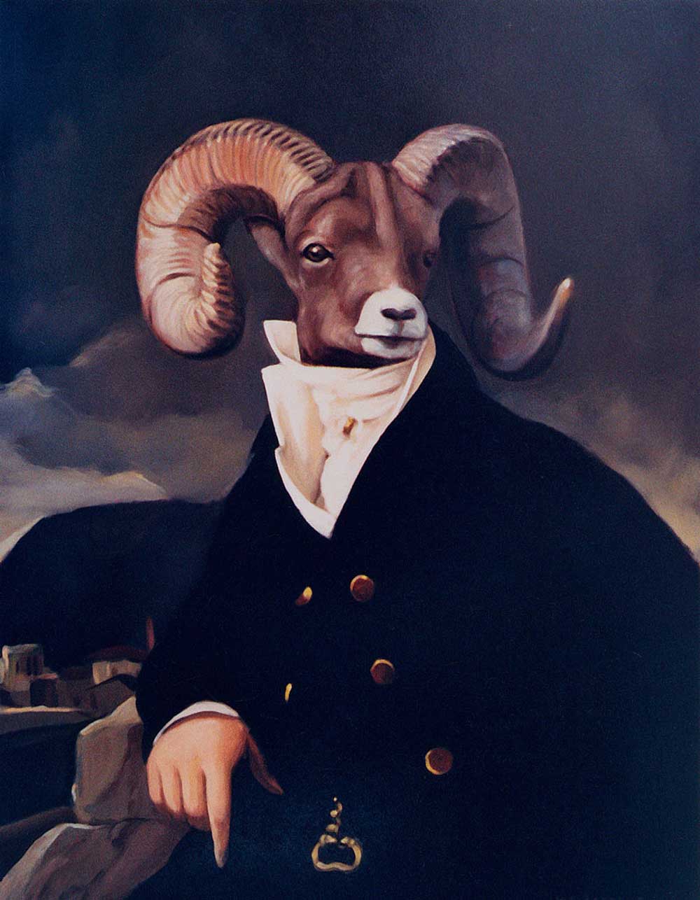 Steinbock, 100 x 120 cm, Sammlung Bechstein // X. R. Delerue